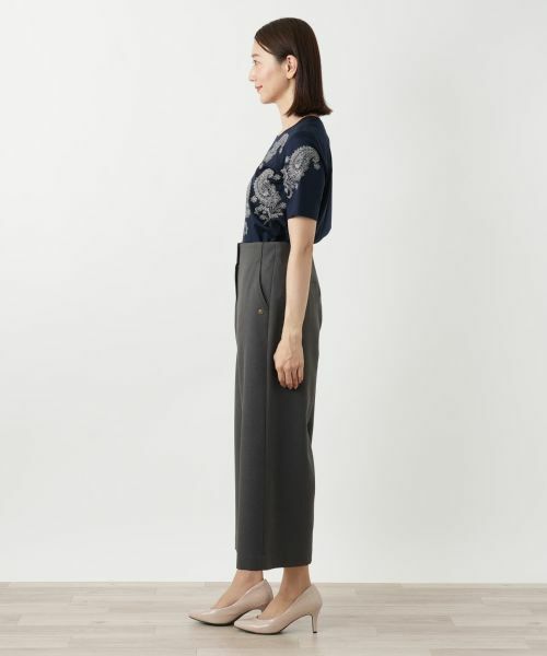 Leilian / レリアン その他パンツ | ロゴプレートワイドパンツ | 詳細2