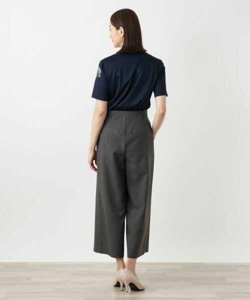 Leilian / レリアン その他パンツ | ロゴプレートワイドパンツ | 詳細3