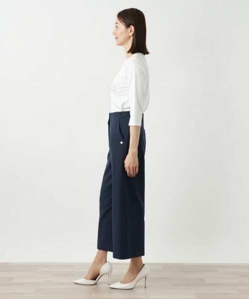 Leilian / レリアン その他パンツ | ロゴプレートワイドパンツ | 詳細5