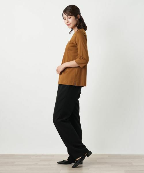 Leilian / レリアン カットソー | 刺繍七分袖カットソー | 詳細2