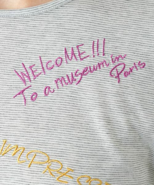 Leilian / レリアン カットソー | 刺繍クルーネックカットソー | 詳細14