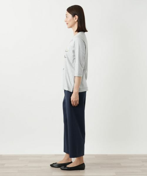 Leilian / レリアン カットソー | 刺繍クルーネックカットソー | 詳細5