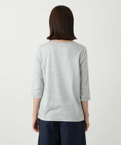 Leilian / レリアン カットソー | 刺繍クルーネックカットソー | 詳細9