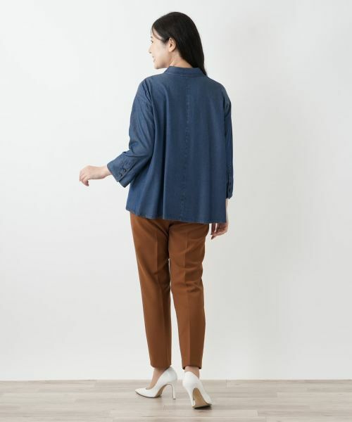 Leilian / レリアン シャツ・ブラウス | デニム風ブラウス | 詳細3