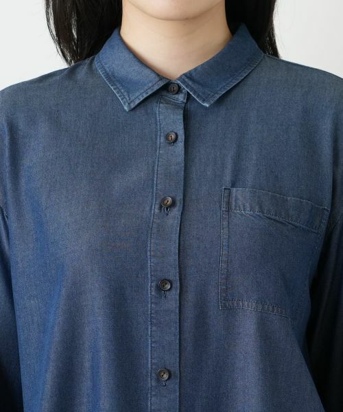 Leilian / レリアン シャツ・ブラウス | デニム風ブラウス | 詳細7