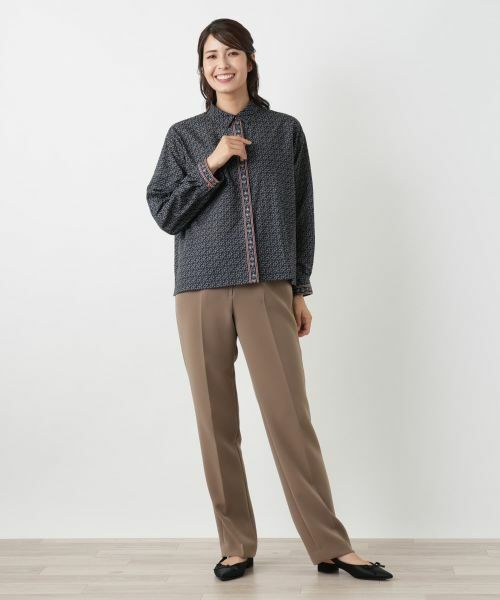 Leilian / レリアン シャツ・ブラウス | 幾何学柄ブラウス | 詳細1