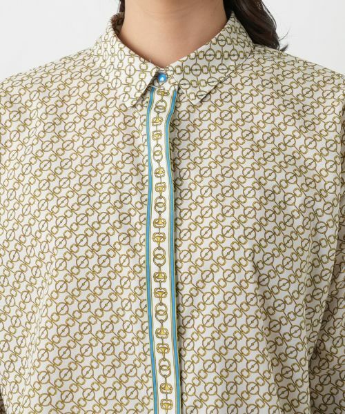 Leilian / レリアン シャツ・ブラウス | 幾何学柄ブラウス | 詳細10