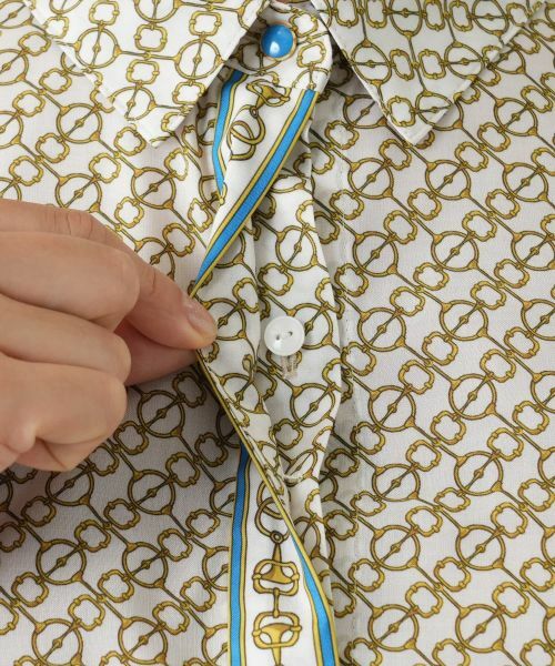 Leilian / レリアン シャツ・ブラウス | 幾何学柄ブラウス | 詳細14