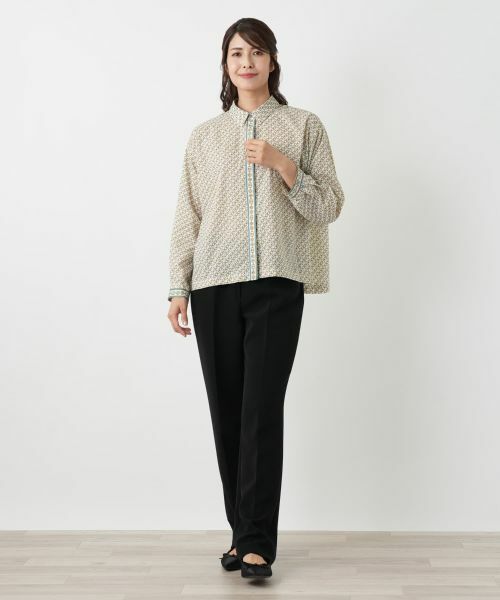 Leilian / レリアン シャツ・ブラウス | 幾何学柄ブラウス | 詳細4