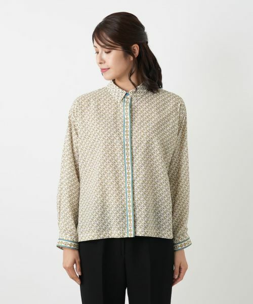 Leilian / レリアン シャツ・ブラウス | 幾何学柄ブラウス | 詳細7