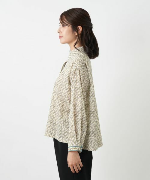 Leilian / レリアン シャツ・ブラウス | 幾何学柄ブラウス | 詳細8
