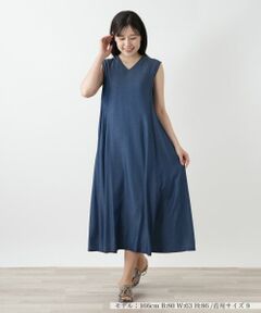 Leilian / レリアン ロング・マキシ丈ワンピース | 洗えるジャンパースカート