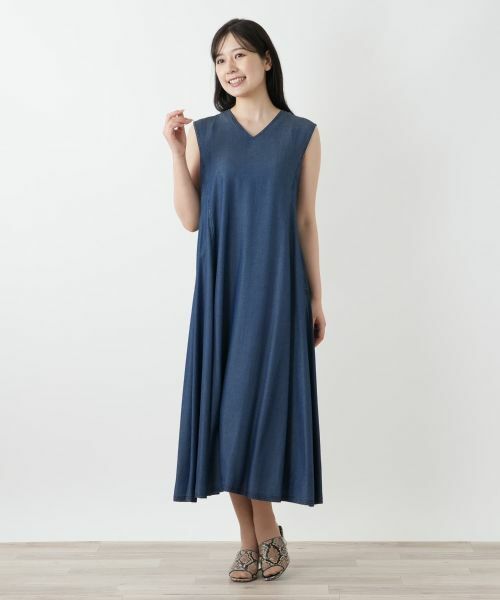 Leilian / レリアン ロング・マキシ丈ワンピース | 洗えるジャンパースカート | 詳細1