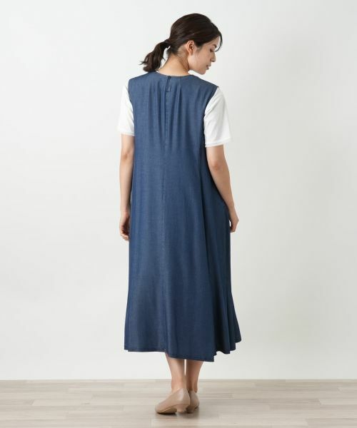 Leilian / レリアン ロング・マキシ丈ワンピース | 洗えるジャンパースカート | 詳細15