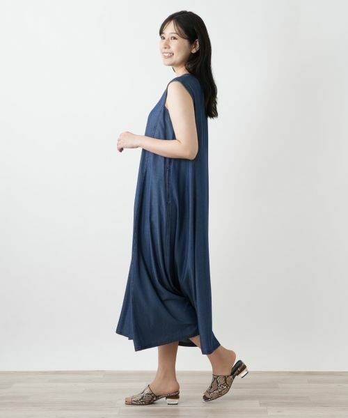 Leilian / レリアン ロング・マキシ丈ワンピース | 洗えるジャンパースカート | 詳細2