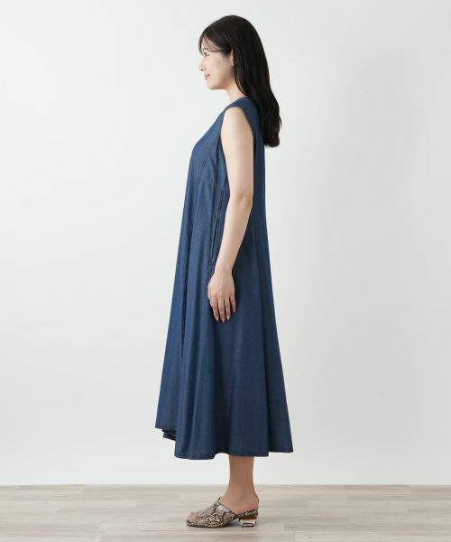 Leilian / レリアン ロング・マキシ丈ワンピース | 洗えるジャンパースカート | 詳細5
