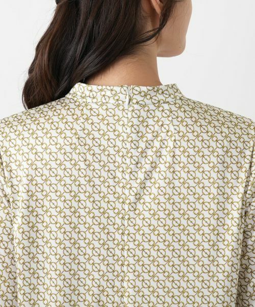 Leilian / レリアン カットソー | プリントスタンドカラーカットソー | 詳細11