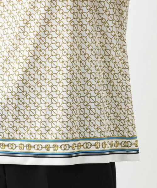 Leilian / レリアン カットソー | プリントスタンドカラーカットソー | 詳細13