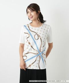 Leilian / レリアン Tシャツ | プリントカットソー