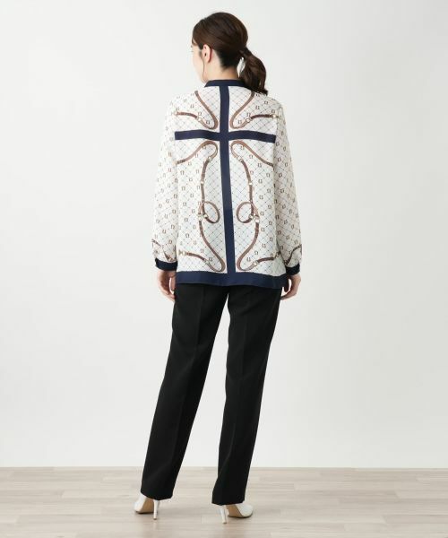 Leilian / レリアン シャツ・ブラウス | プリント切り替えブラウス | 詳細3