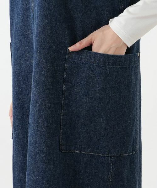 Leilian / レリアン ロング・マキシ丈ワンピース | デニムジャンパースカート【L JEANS】 | 詳細11