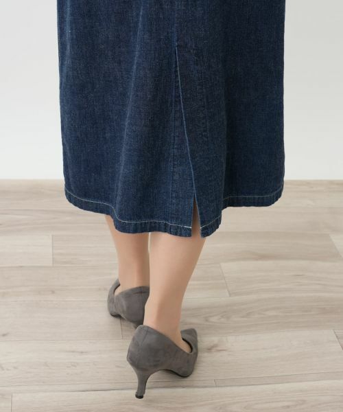 Leilian / レリアン ロング・マキシ丈ワンピース | デニムジャンパースカート【L JEANS】 | 詳細13