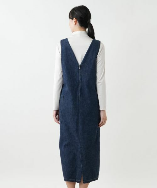 Leilian / レリアン ロング・マキシ丈ワンピース | デニムジャンパースカート【L JEANS】 | 詳細6