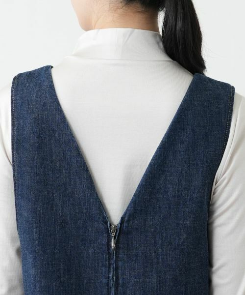 Leilian / レリアン ロング・マキシ丈ワンピース | デニムジャンパースカート【L JEANS】 | 詳細8