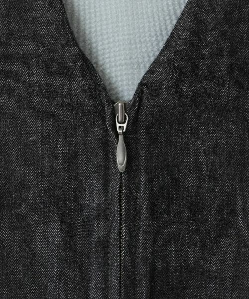 Leilian / レリアン ロング・マキシ丈ワンピース | ブラックデニムジャンパースカート【L JEANS】 | 詳細9