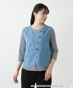 Leilian / レリアン テーラードジャケット | デニムベスト【L JEANS】