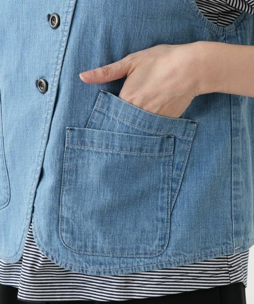 Leilian / レリアン テーラードジャケット | デニムベスト【L JEANS】 | 詳細11