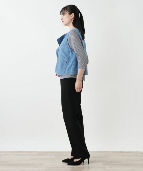 Leilian / レリアン テーラードジャケット | デニムベスト【L JEANS】 | 詳細2