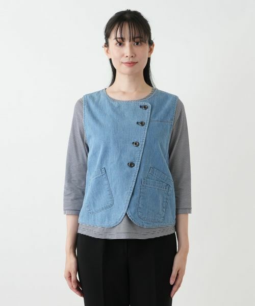 Leilian / レリアン テーラードジャケット | デニムベスト【L JEANS】 | 詳細4
