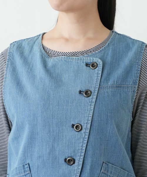 Leilian / レリアン テーラードジャケット | デニムベスト【L JEANS】 | 詳細7