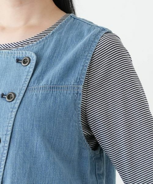 Leilian / レリアン テーラードジャケット | デニムベスト【L JEANS】 | 詳細9