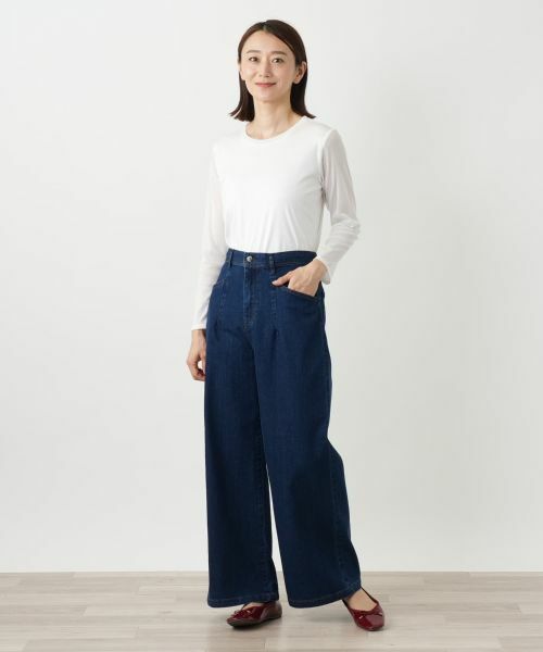 Leilian / レリアン デニムパンツ | ワイドデニムパンツ【L JEANS】 | 詳細1