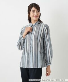 Leilian / レリアン シャツ・ブラウス | ストライプブラウス【Leilian WHITE LABEL】