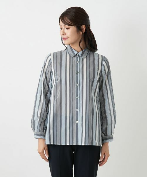 Leilian / レリアン シャツ・ブラウス | ストライプブラウス【Leilian WHITE LABEL】 | 詳細7