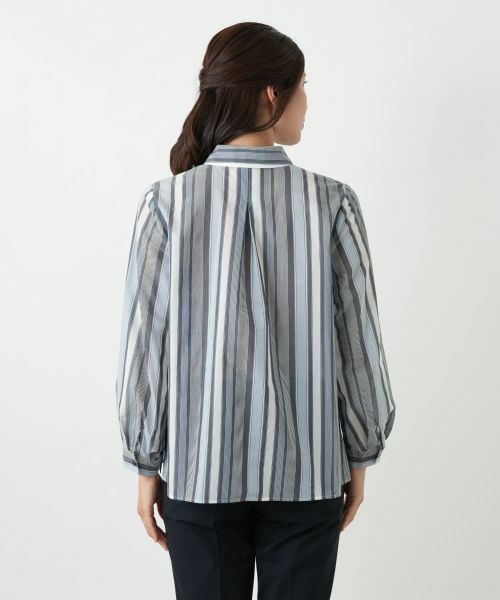 Leilian / レリアン シャツ・ブラウス | ストライプブラウス【Leilian WHITE LABEL】 | 詳細9