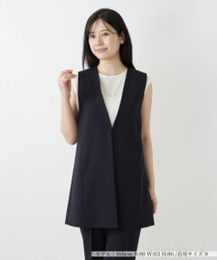 Leilian / レリアン テーラードジャケット | Vネックロングベスト