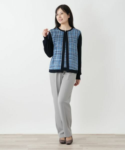 Leilian / レリアン カーディガン・ボレロ | チェック柄カーディガン | 詳細1