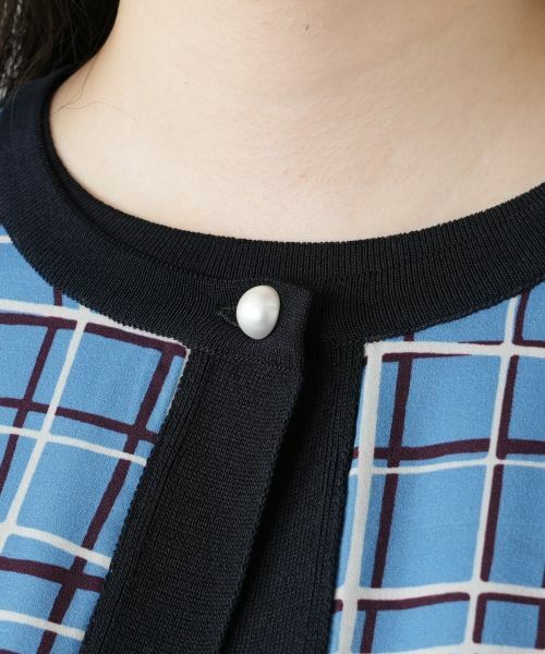 Leilian / レリアン カーディガン・ボレロ | チェック柄カーディガン | 詳細10