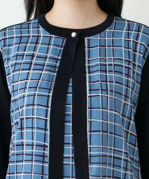 Leilian / レリアン カーディガン・ボレロ | チェック柄カーディガン | 詳細7