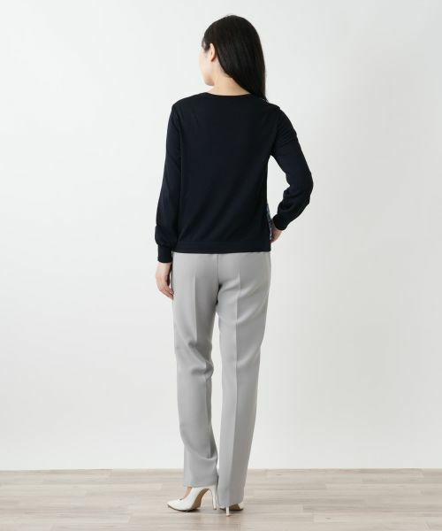 Leilian / レリアン ニット・セーター | チェック切替ニット | 詳細3