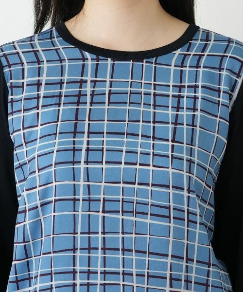 Leilian / レリアン ニット・セーター | チェック切替ニット | 詳細7