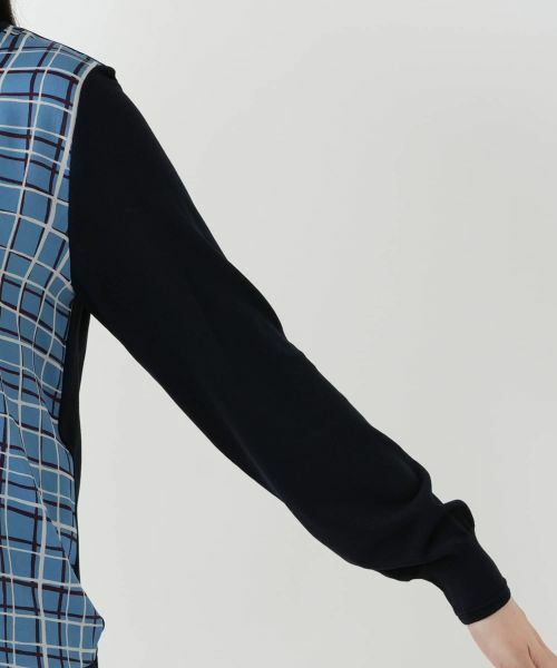 Leilian / レリアン ニット・セーター | チェック切替ニット | 詳細9