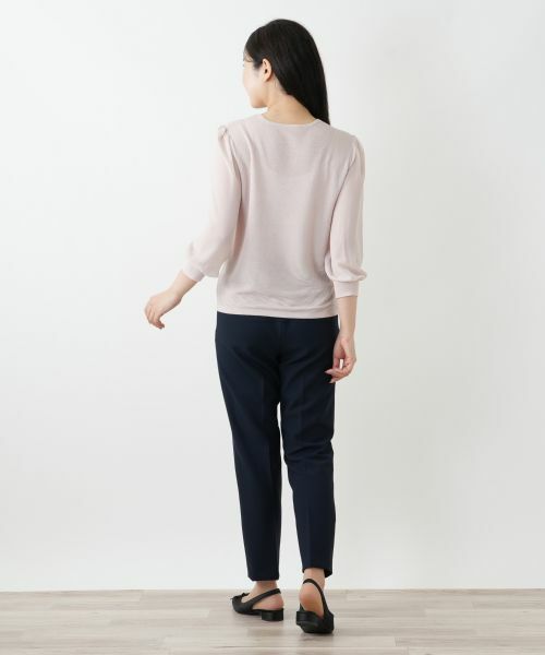 Leilian / レリアン ニット・セーター | 編地切替クルーネックニット | 詳細6