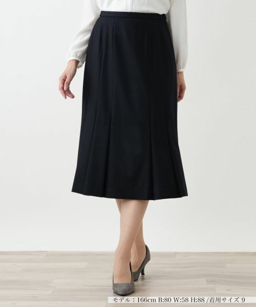 Leilian/レリアン プリーツスカート ネイビー 11(L)