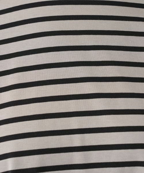 Leilian / レリアン カットソー | 異素材切替ボーダーカットソー | 詳細15