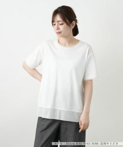 Leilian / レリアン カットソー | ラメクルーネックカットソー